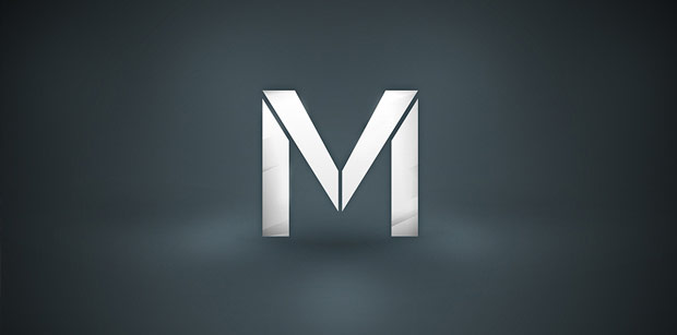 Silver M wallpaper