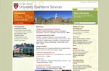 Harvard UOS Website - Web developer - 2008